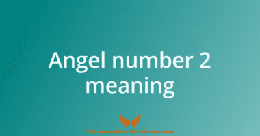 Angel number 2 meaning of your personality