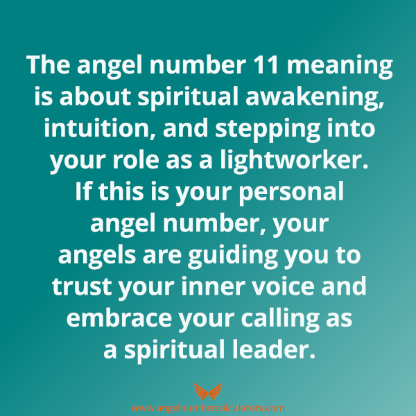 Discovering angel number 11 meaning