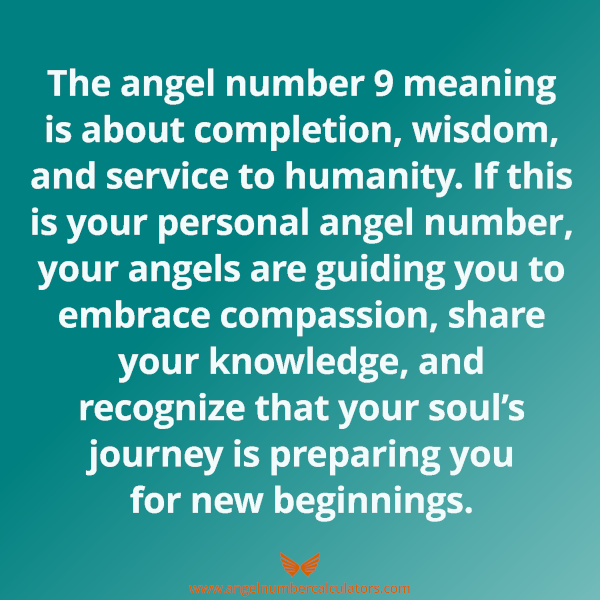 Discovering angel number 9 meaning